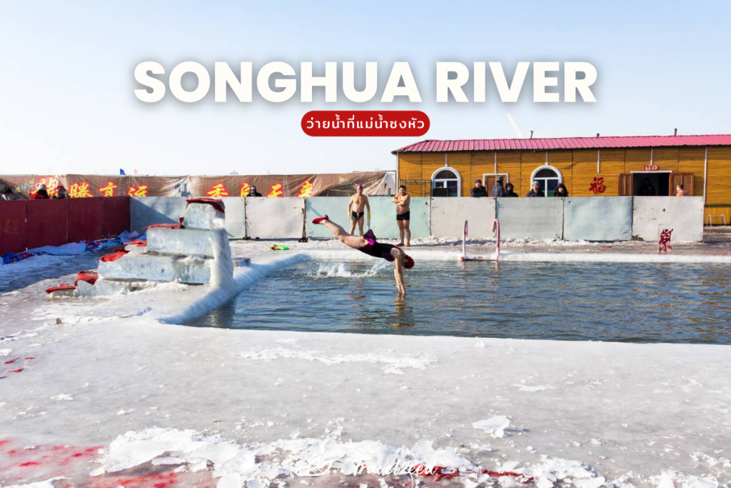 คนกระโดดน้ำ แม่น้ำซงหัว(Songhua river)