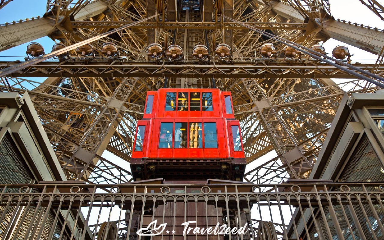 elevator of the Eiffel Tower