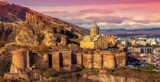 Grand Georgia Tbilisi Batubi Narikala Fortress - ทัวร์แกรนด์จอร์เจีย ทบิลิซี่ บาทูบี ป้อมนาริคาล่า 