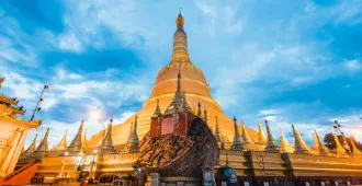 Myanmar Yangon Bago Kyaikhtiyo Pagoda  - ทัวร์พม่า ย่างกุ้ง หงสา อินทร์เเขวน 