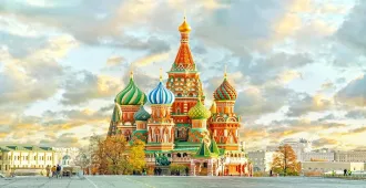 Russia Moscow Saint Petersburg Saint Basil's Cathedral - ทัวร์รัสเซีย มหัศจรรย์...มอสโก เซนต์ปีเตอร์สเบิร์ก มหาวิหารเซนต์บาซิล